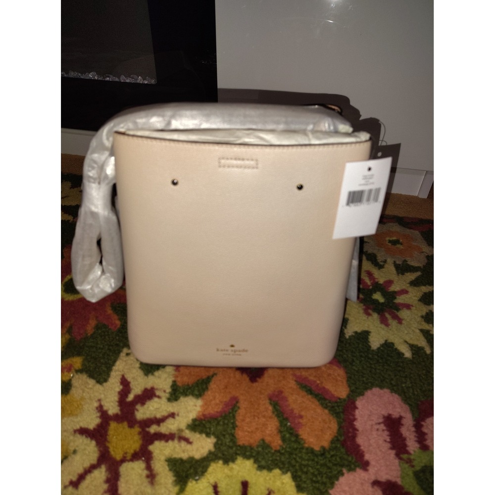 NWT Kate Spade Marti Large Bucket Bag Warm Beige - Picture 2 of 11
